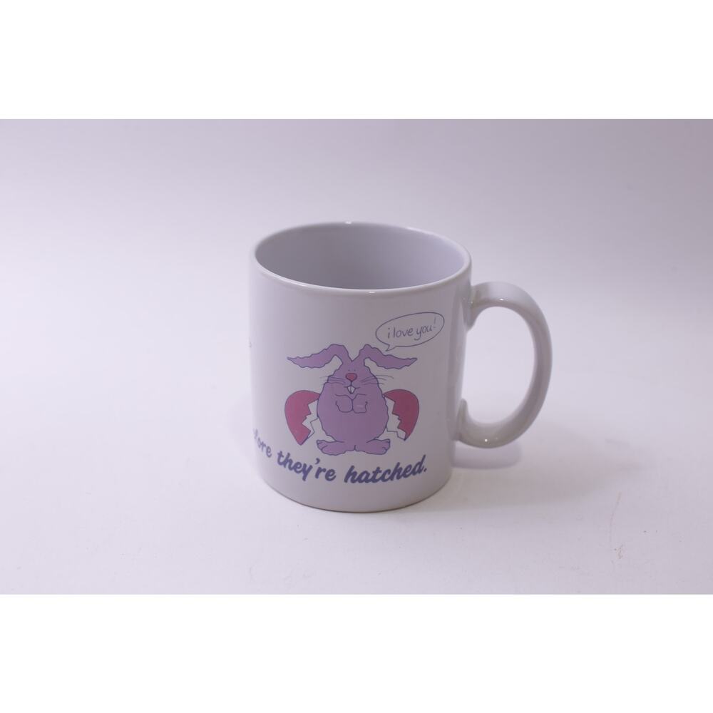 Russ Berrie, Cute Bunny, Message Mug, I Love You, Coffee Cup, ~ 251016-WH 1379